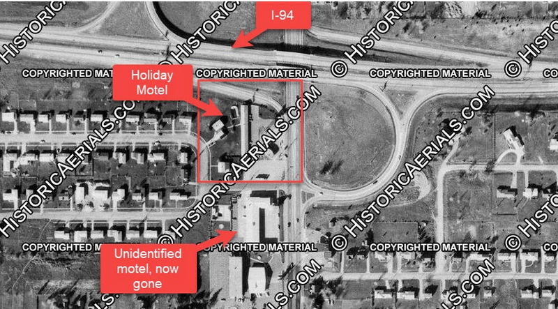 Holiday Motel - 1965 Aerial